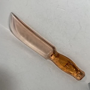 Vitex Pink Depression Glas Messer Obst Dessert Vintage 30er Jahre - Bild 1 von 9