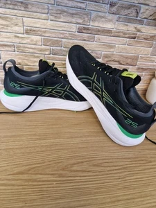 Asics Gel-Nimbus 25 Herren UK Größe 11,5 schwarz grün gelb Laufschuhe - Bild 1 von 24