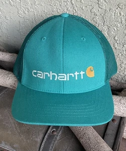 Carhartt Green Force Rugged Flex Fitted Canvas Mesh-Back Logo Graphic Cap L Xl - Picture 1 of 4