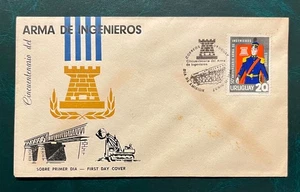 URUGUAY - * "FIFTIETH ANNIVERSARY OF THE NAVY OF ENGINEERS" - FDC - Picture 1 of 1