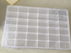 NEW Plastic Organizer Box for Jewelry, Accessories or Crafts/Sticker Labels - Picture 1 of 7