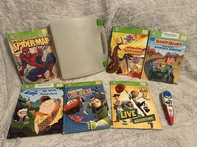 Leap Frog Tag Toy Story 3 Pen Carry Case 6 Books - Spider-Man Up Bakugan Puzzle - Image 1 of 4
