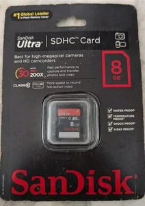 SanDisk 8GB Class 10 Ultra SDHC Card - Picture 1 of 2
