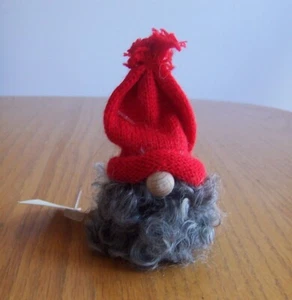 Swedish Swallings Tomte Santa Gnome 4" Christmas Figurine Red Grey NWT - Picture 1 of 4