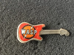 WASP - Guitar - Enamel Pin Badge - Heavy Metal - Rock Band - Picture 1 of 2