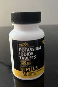KI Potassium + Iodide Tablets 130 MG 140 Tablets Survival Kit - Picture 1 of 3