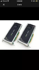 Two NVIDIA Quadro 4000 GDDR5 Graphics Cards (Dell) - Picture 1 of 3