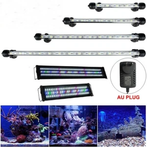 Aquarium Light Fish Tank LED Bar Lamp Pool Submersible Waterproof White Blue RGB - Picture 1 of 10