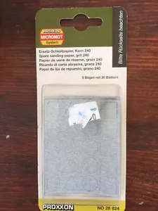 Proxxon Micromot 28824 Ricambi Carta Abrasiva Grana 240 Schleifpapier - Foto 1 di 2
