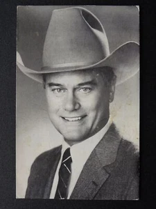 TV & Film Actor Autograph LARRY HAGMAN - J.R. UWING of Dallas c1970s Postcard - Picture 1 of 4