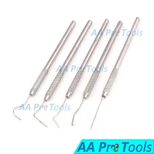 New 5 Pc Piece Dental Probe Set Kit Hygiene Tools Stainless Steel - Picture 1 of 3