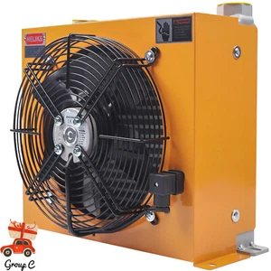 Industrial Hydraulic Oil Cooler W/Heat Dissipation Flow Fan Radiator 100L/m 110v - Picture 1 of 10