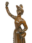 La Fille Of Tambour-Major Bronze Figure Sign Georges Flamand
