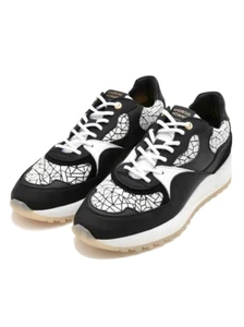 Android Homme Mens Santa Monica Black & White Leather Sneaker - Picture 1 of 3