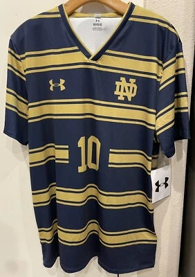 2022 NWT Under Armour Notre Dame Sample Soccer Jersey Armourfuse Large - Изображение 1 из 4
