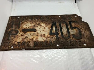 Placa de licencia de Kansas 1954 con gran pátina oxidada - Imagen 1 de 5