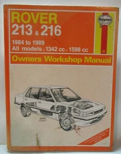 Haynes - Rover 213 & 216 / 1984 - 1989 / All Models- Owners Workshop Manual 619 - Picture 1 of 7