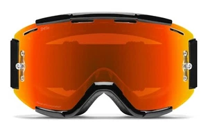 Smith Squad MTB / Bike Goggles Black ChromaPop Everyday Red + Bonus Lens New - Picture 1 of 4