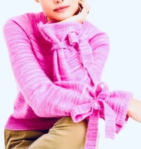 J. Crew Collection Strickpullover rosa Alpaka mit Bindeärmeln - Bild 1 von 6