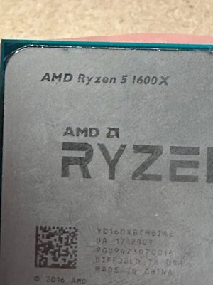 AMD RYZEN 5 1600X DESKTOP CPU  3.6GHZ  6-CORE SOCKET AM4 - Image 1 of 3