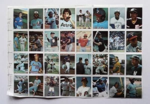 1982 Fleer Baseball Stamps UNCUT Sheet Winfield Yaz Williams - - Picture 1 of 3