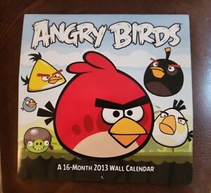 Angry Birds 16-Month 2013 Wall Calendar (upc# 9781438823522) New