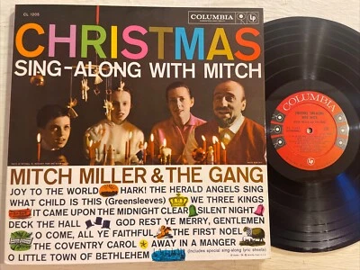 Christmas Sing Along With Mitch LP Columbia Mono 6 Eye Holiday + Book VG+!!!! - Image 1 of 4