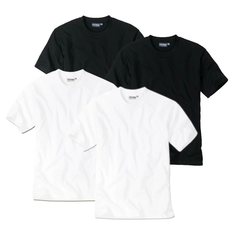 2er oder 4er Pack Ceceba T-Shirts kurzarm M L XL 2XL 3XL 4XL 5XL 6XL Farbwahl - Bild 1 von 1