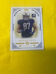 2022 ONYX VINTAGE COLLEGE FOOTBALL RC MICHAEL MAYER #CFMM - Picture 1 of 2