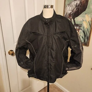 X Element Nylon Black Motorcycle Jacket Size XL Zip Out Liner Excellent Cond - Picture 1 of 16