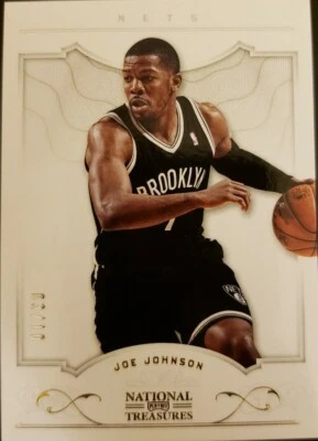 JOE JOHNSON 2012-13 Panini Playoff National Treasures GOLD SP #/10 Brooklyn Nets - Image 1 of 2