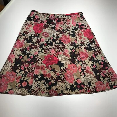Requirements A-Line Skirt Cottagecore Pink Cherry Blossom Floral Summer Size 12 - Image 1 of 4