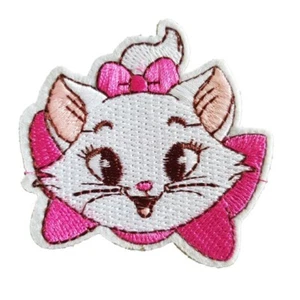 Marie Aristocats Face Iron On Patch Sew on Embroidered transfer small cute Face - Picture 1 of 1
