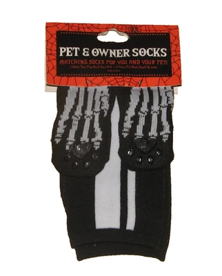 Calcetines de Halloween para mascotas mamá y perro se ajustan a la mayoría de los pies para mascotas se ajustan a la mayoría de las patas pequeñas Foto 1 de 2