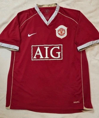 CAMISETA DE FUTBOL LOCAL MANCHESTER UNITED 2006 2007 CAMISETA DE FUTBOL GRANDE NIKE Foto 1 de 4