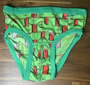 Vtg 70s Men No Fly Brief Underwear Ships M 32/34 Anchor Kidcore Kmart Nylon Plus - Picture 1 of 4