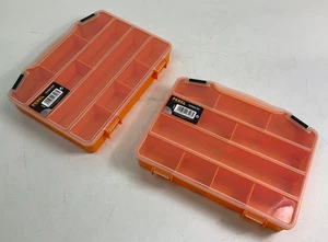 2x Perel Compartment Storage Boxes -Durable, Stackable,Organiser-Tools/Jewellery - Picture 1 of 16