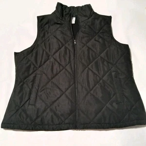 Livi Weste Damen Gr. 18-20 schwarz Fleece gefüttert hinten Poly gefüttert vorne gesteppt... - Bild 1 von 8
