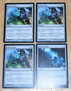 MTG 4x Rare Artifact SOUL CONDUIT & SKYCLAVE RELIC - Bild 1 von 2