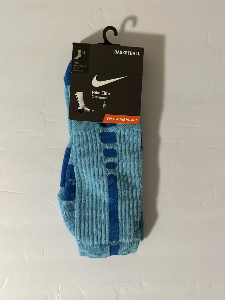 Nike Elite Basketball Cushioned Crew Socks LARGE  (8-12)  - Image 1 of 1