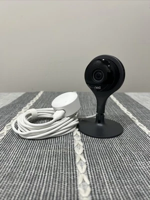 WORKS Google Nest Cam Indoor Security Camera A0005 1st Gen Tested Wired Stand - Image 1 of 3