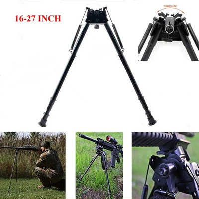 16'' - 27'' Harris Style Rifle Gun Bipod Swivel Model Pivot For Hunting Shooting - Image 1 of 4