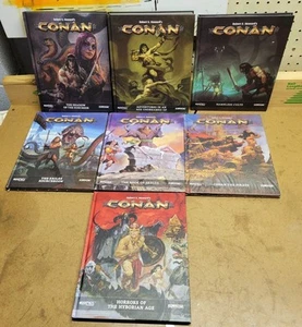 Lot of 7 HC Robert E. Howard Conan The Barbarian Books Adventure Cults Pirate - Picture 1 of 14
