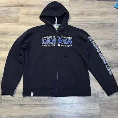 2010 Whistler, Vancouver Canada Olympic Winter Games Hoodie zip sweatshirts Sz M - Image 1 of 4