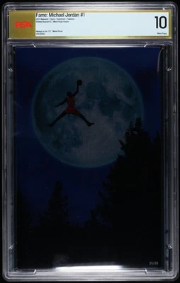 FAME MICHAEL JORDAN #1 ET MJ VIRGIN METAL TIDALWAVE /30 PSA 10 GOLD COMIC BOOK - Image 1 of 2