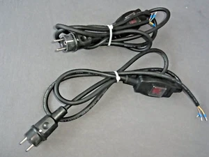 2 Stück Verlängerung Kabel Garten Terrasse aussen ca. 2,00m IP44 Schalter neu - Bild 1 von 7