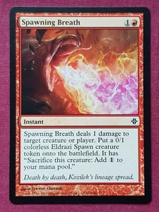Magic The Gathering RISE OF THE ELDRAZI SPAWNING BREATH red card MTG - Picture 1 of 2