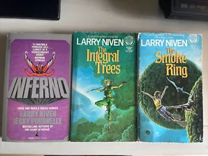 FANTASY BOOK LOT Larry Niven The Integral Trees and The Smoke Ring & Inferno - Picture 1 of 10