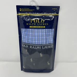 Polo Ralph Lauren Boys XS (4-5) Woven Cotton Boxers Underwear 2 Pair - Picture 1 of 5