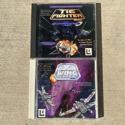 Star Wars PC Games: Tie Fighter & X Wing (CD ROM) 1992/1994 Lucas Arts (Holland) - Image 1 of 4